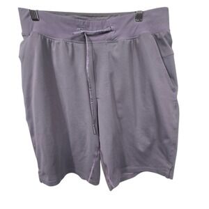 Lululemon T.H.E. Short 9" Linerless Graphite Purple Mens Size M Flaw